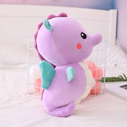 Soft Angel Seahorse Plush Pillow Big