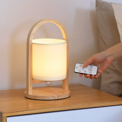 Compact Wireless Rechargeable Minimalist Wooden Bedside Night Light