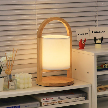Compact Wireless Rechargeable Minimalist Wooden Bedside Night Light