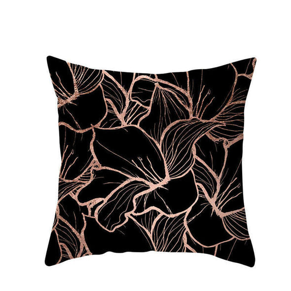 Golden Apricot Velvet Cushion Cover
