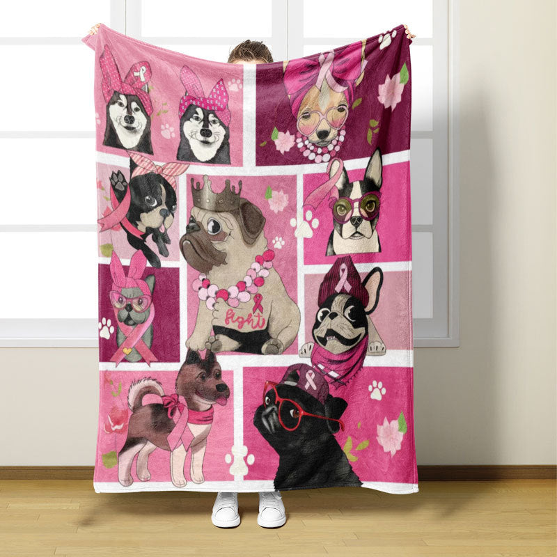 Cozy Printed Flannel Fabric Blanket