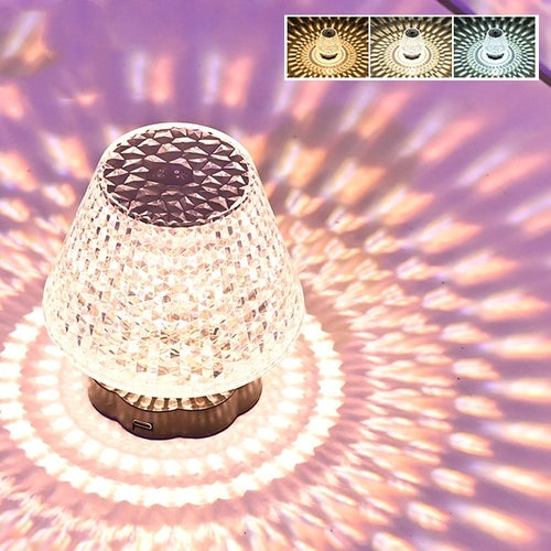 Shimmering Gemstone Desk Light USB Touch Control Bar Lamp Adjustable