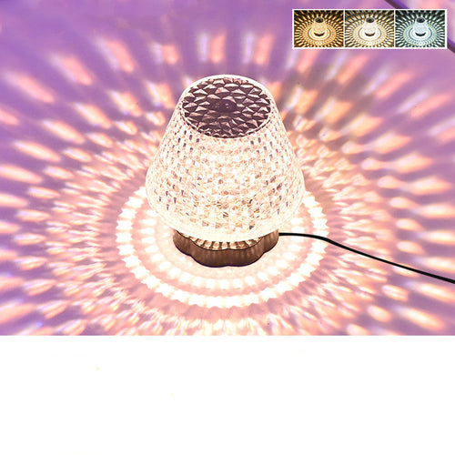 Shimmering Gemstone Desk Light USB Touch Control Bar Lamp Adjustable