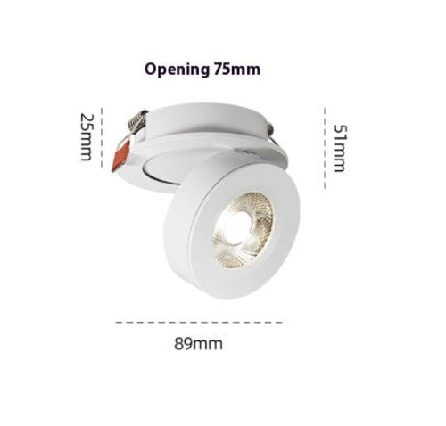 Foldable LED Spotlight with Built-in Lights