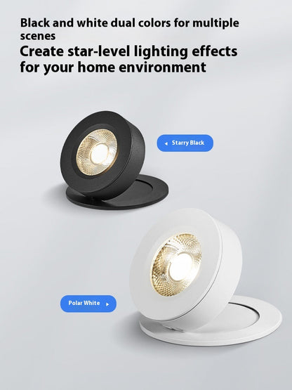 Foldable LED Spotlight with Built-in Lights