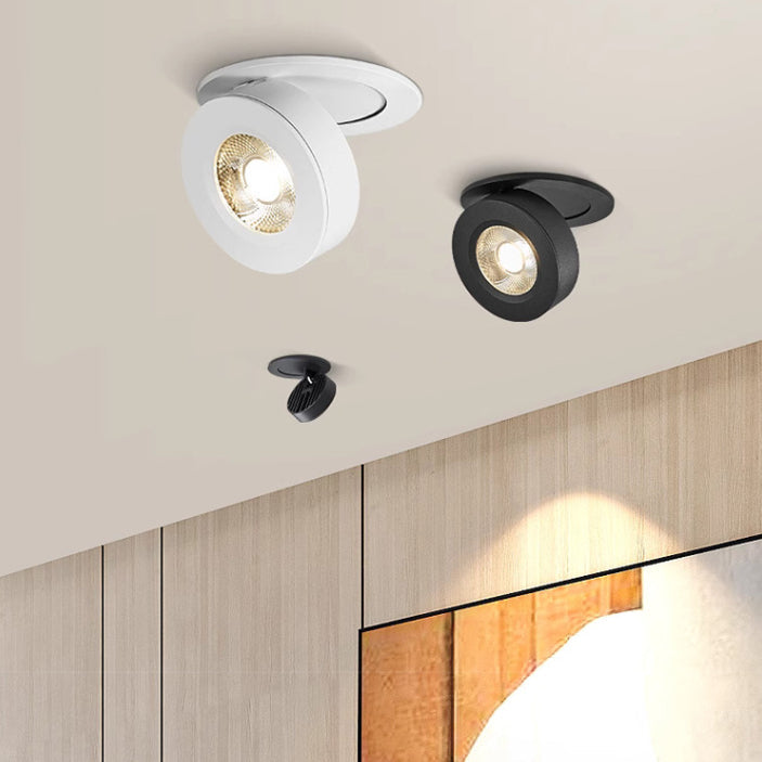 Foldable LED Spotlight with Built-in Lights