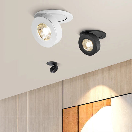 Foldable LED Spotlight with Built-in Lights