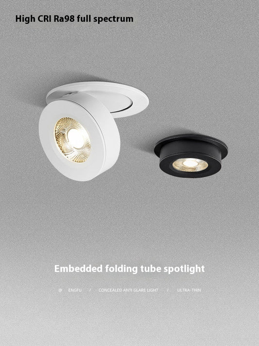 Foldable LED Spotlight with Built-in Lights