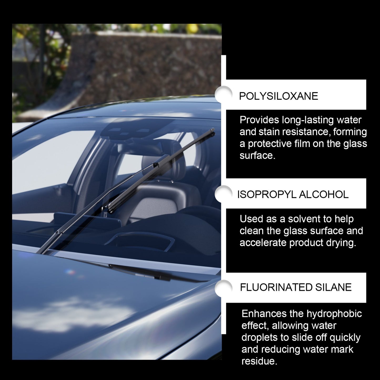 Auto Glass Shield Waterproof Defogging Vehicle Surface Protectant