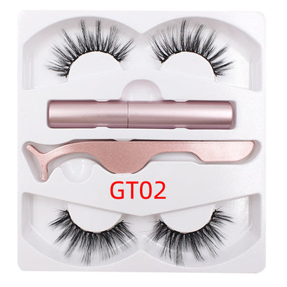 Magnetic Lash Liner & Magnetic Faux Lashes & Precision Tweezer Kit