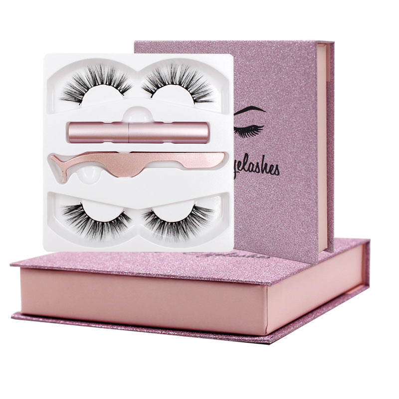 Magnetic Lash Liner & Magnetic Faux Lashes & Precision Tweezer Kit