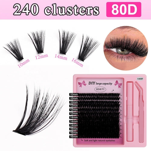 Thermal Bonded Multi-Cluster High Volume Dense Lash Set