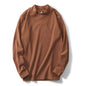 Men's Undershirt Half Turtleneck Solid Color Long-sleeved T-shirt Autumn Clothes