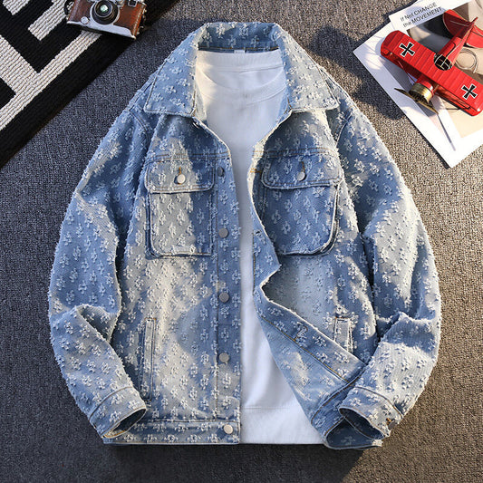 Denim Coat Youth Spring Men's Blue