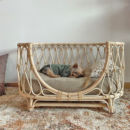 Pet Bed Handmade Woven Pet Bed Sofa For Dogs