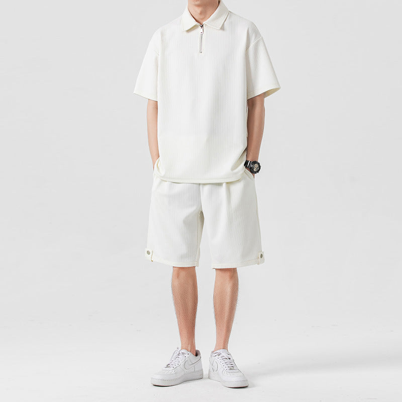 Polo Shirt Sports Shorts Trendy