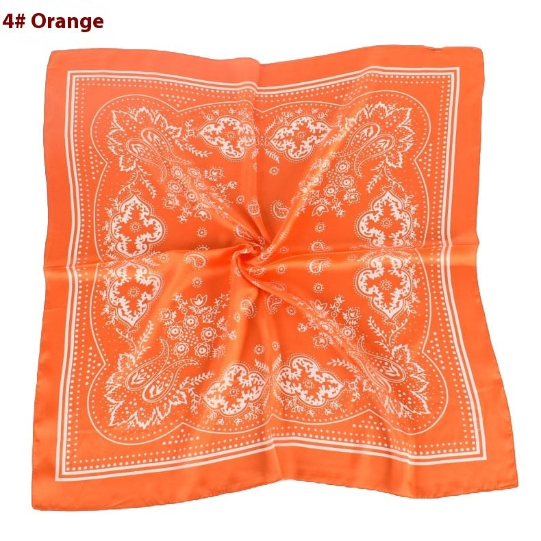 Vintage Satin Plain Scarf