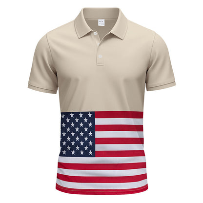 American Menswear Thin Quick-drying Ice Silk Short Sleeve