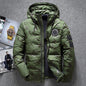 Men's Slim Thickened Short Waterproof Camouflage Down Jacket
