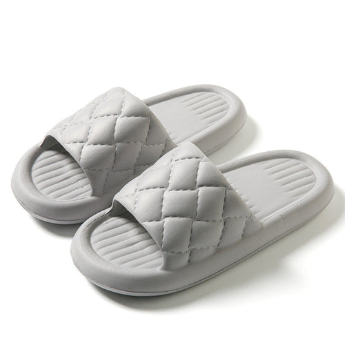 New Rhombus Home Slippers Summer Non-slip Floor Bathroom Slipper