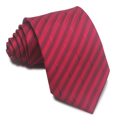 8CM Striped Tie Men's Business Formal