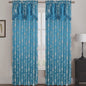 Molly Jacquard Rod Pocket Panel with Attached Valance Set of Two -