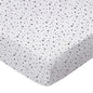 SheetWorld Fitted Crib Sheet - 100% Cotton Jersey - Gray Stars, Made
