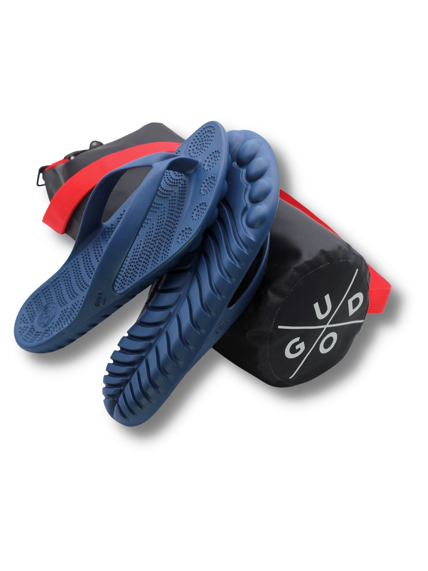 Navy Blue Flip-Flops + Drybag
