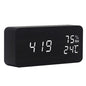 Wooden LED Digital Alarm Clock For Home Decoration