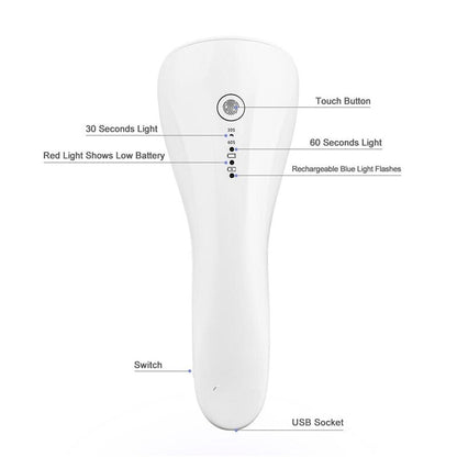 2 In 1 Mini Nail Eyelash Dryer 3 UV LED Lamp Timer Auto Sensor For
