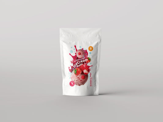 Freeze dried Ice Cream Balls Strawberry Magic