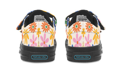 Kids Shoes Low Tops Colorful Flowers