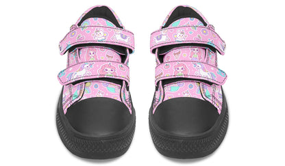 Kids Shoes Low Tops Mermaid And Unicorns