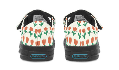 Kids Shoes Low Tops Floral Pattern