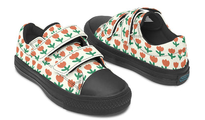 Kids Shoes Low Tops Floral Pattern