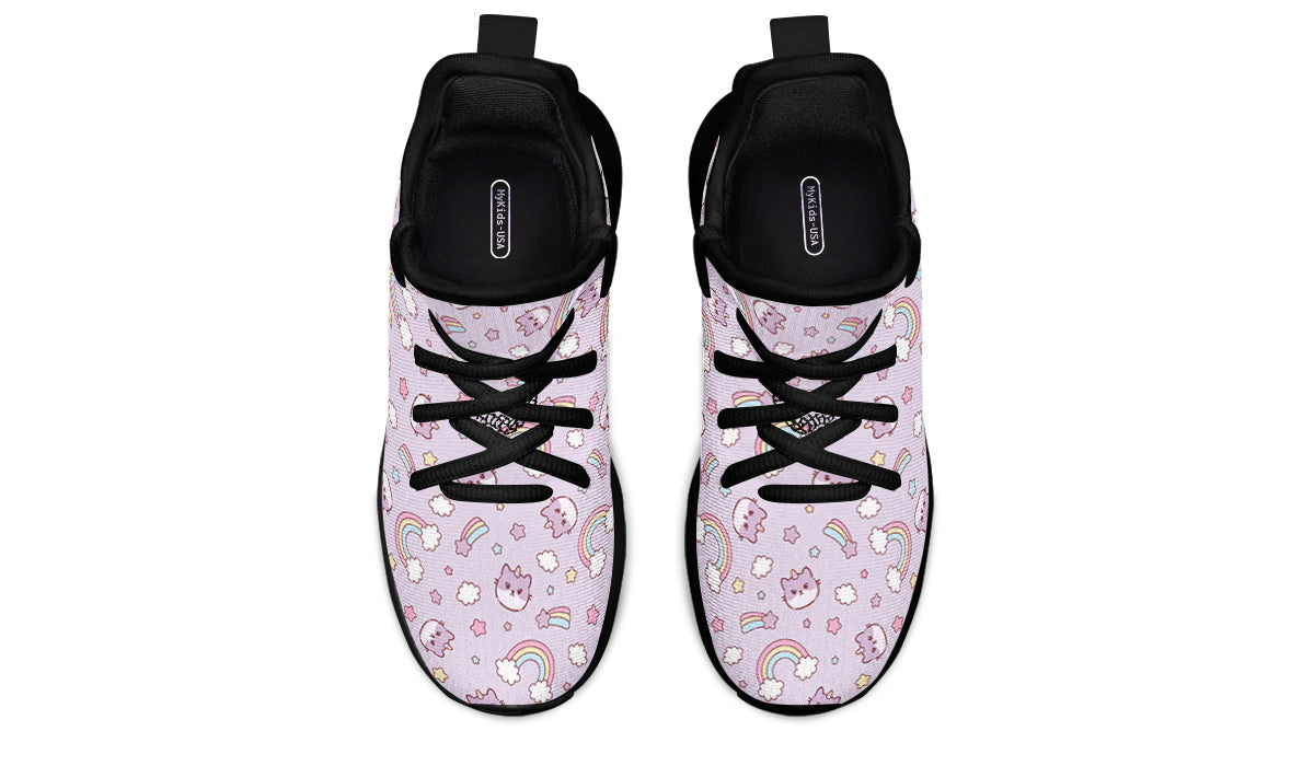 Kids Shoes Sneakers Rainbow And Cats