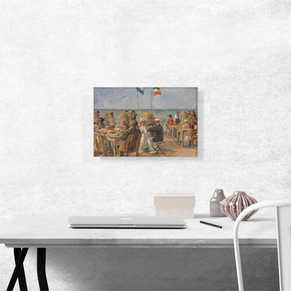 Summer Lake Beach Scene