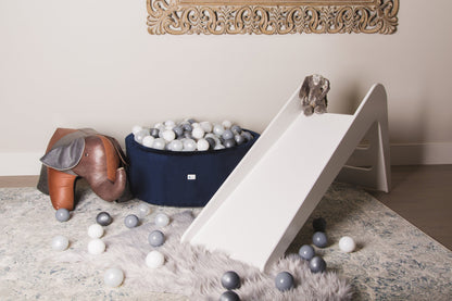 Timeless White Wooden Indoor Slide