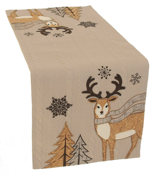 Cozy Reindeer Table Runner