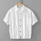 Summer Thin Breathable Short-sleeved Shirt Men's Trendy All-matching Loose Casual Shirt
