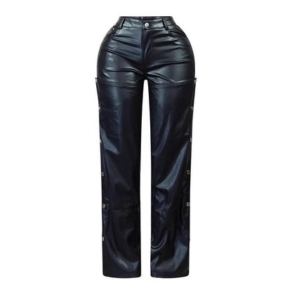 Sexy High Waist Leather Pants