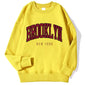 Printed Crew Neck Sweatshirt Women