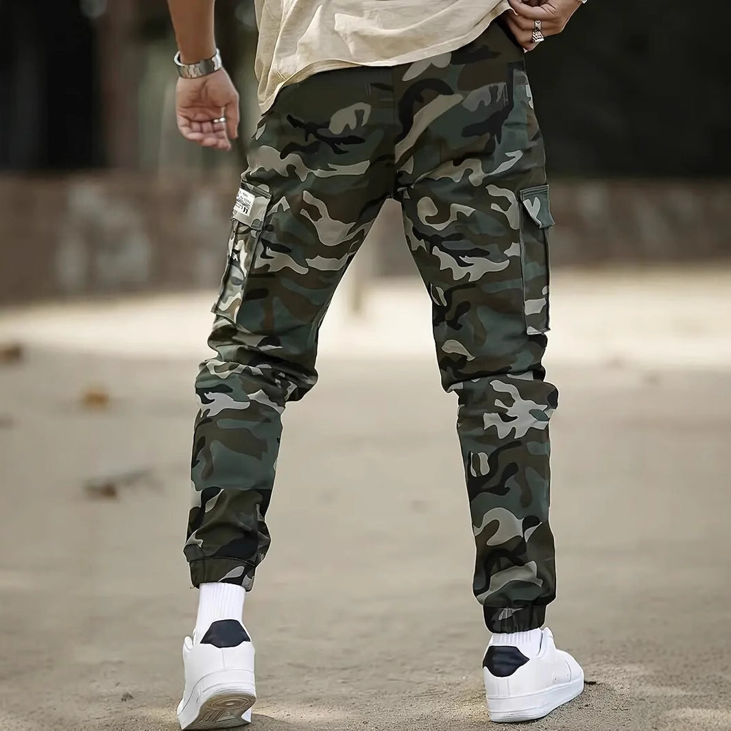 Retro Multi-pocket Camouflage Cargo Pants