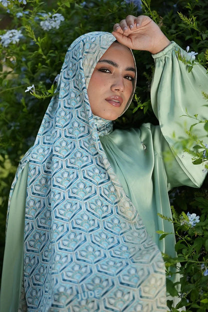 Satin Printed Hijab