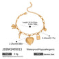 Love Chain Bracelet Fashion Titanium Steel Pearl Bow Bracelet