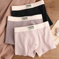 Cotton Men's Mid Waist Texture Boxer Briefs