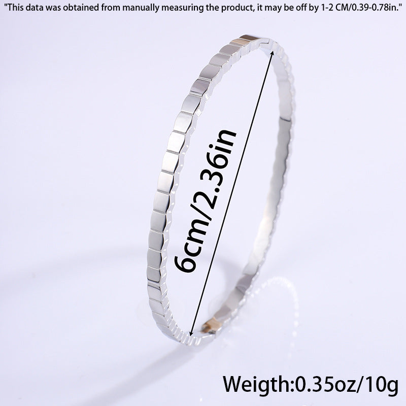 Ins Irregular Honeycomb-shaped Bracelet Fashion Minimalist Titanium