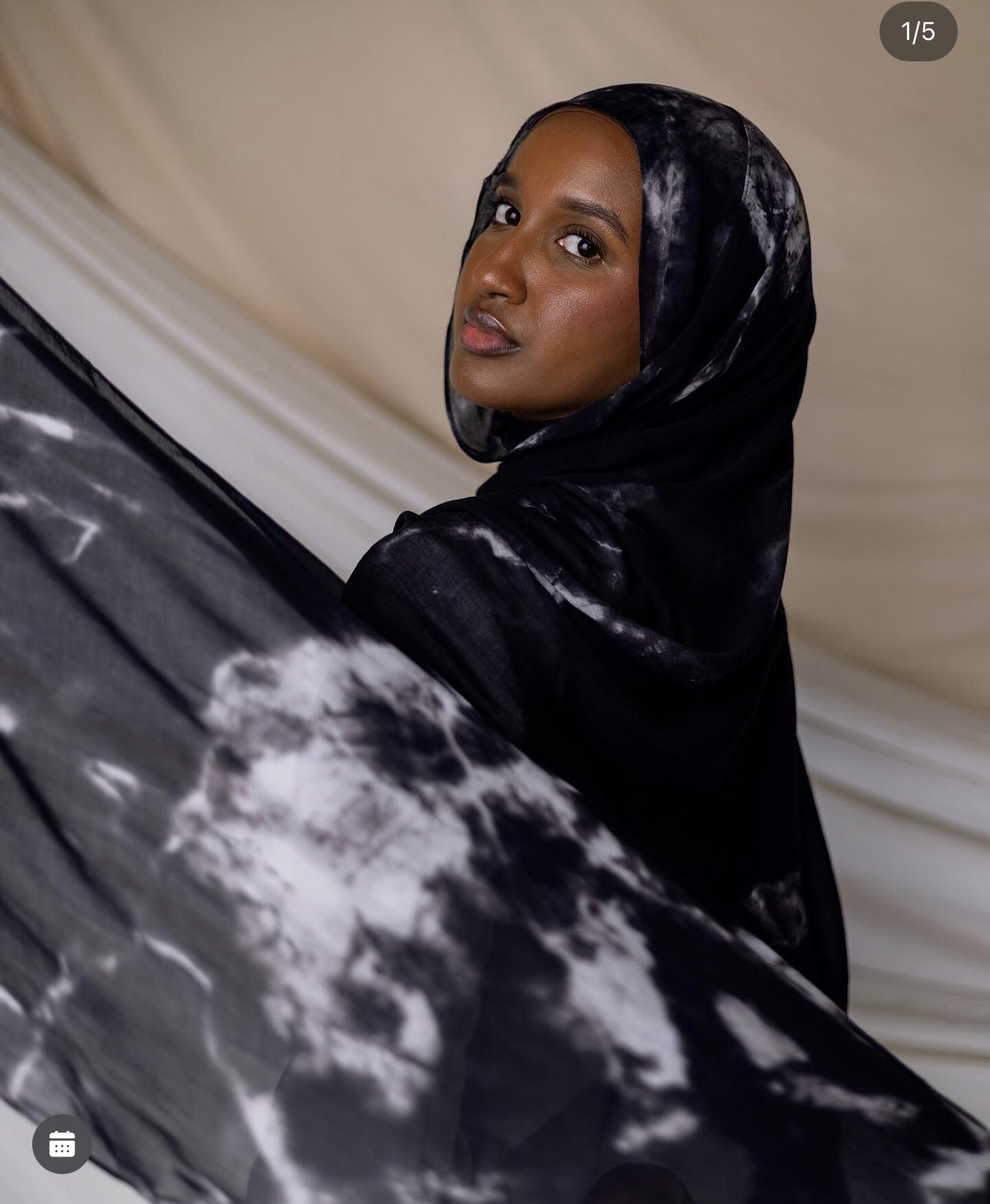 Satin Printed Hijab