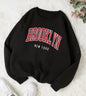 Printed Crew Neck Sweatshirt Women