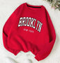 Printed Crew Neck Sweatshirt Women